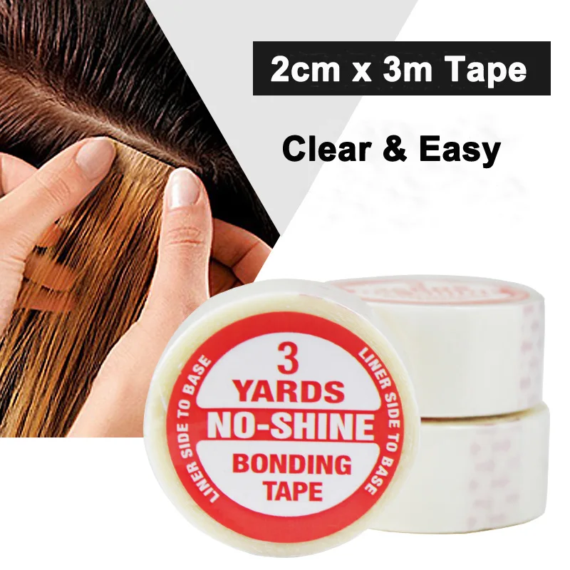 

2 Roll 2cmX3m Super Hair Tape Double-sided Adhesive Tape For Hair Extension/lace Wig/toupee And PU Tape Hair Weft