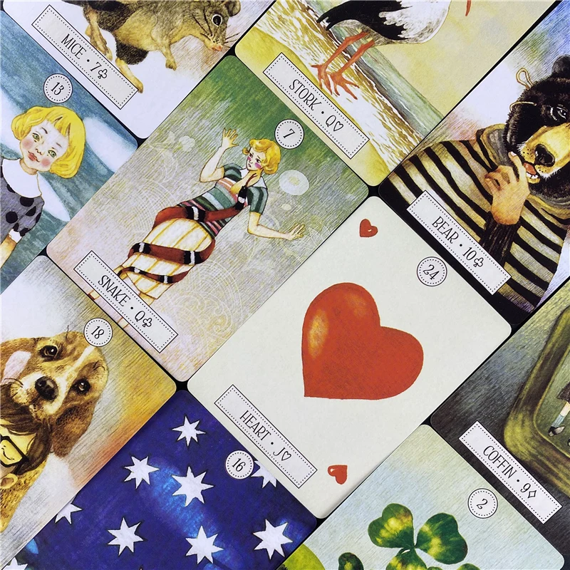 Мечтательный путь Lenormand колода с изображением оракла настольная карточная игра