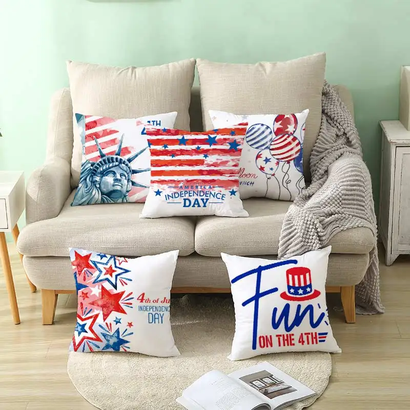 Наволочка с изображением Дня независимости США наволочка из полиэстера для