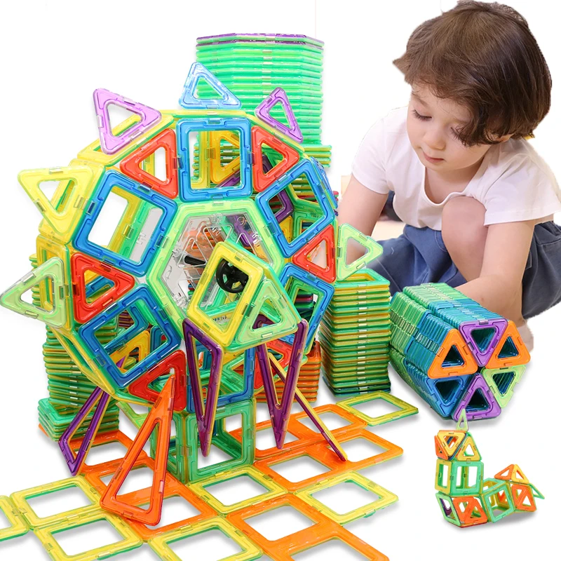 

BD 252pcs Magnetic Blocks Mini Magnetic Designer Construction 3D Model Magnetic Blocks Educational Toys For Children Kid Gift