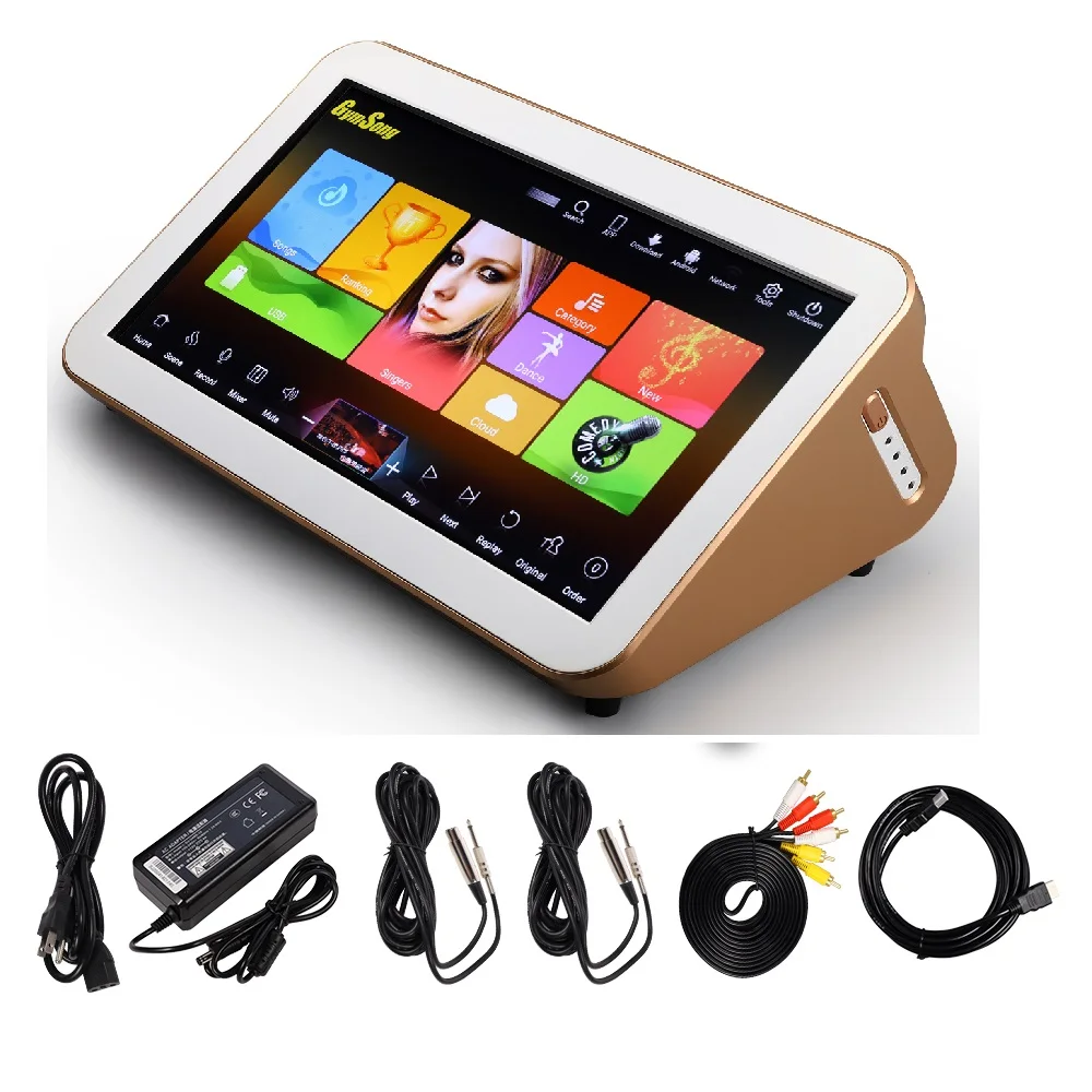 Android монитор домашний кинотеатр караоке машина Музыкальный плеер система КТВ