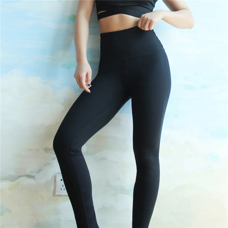 

New tightfitting high-waist yoga pants cross-back women's buttocks peach slimming sweatpants running fitness breathable trousers