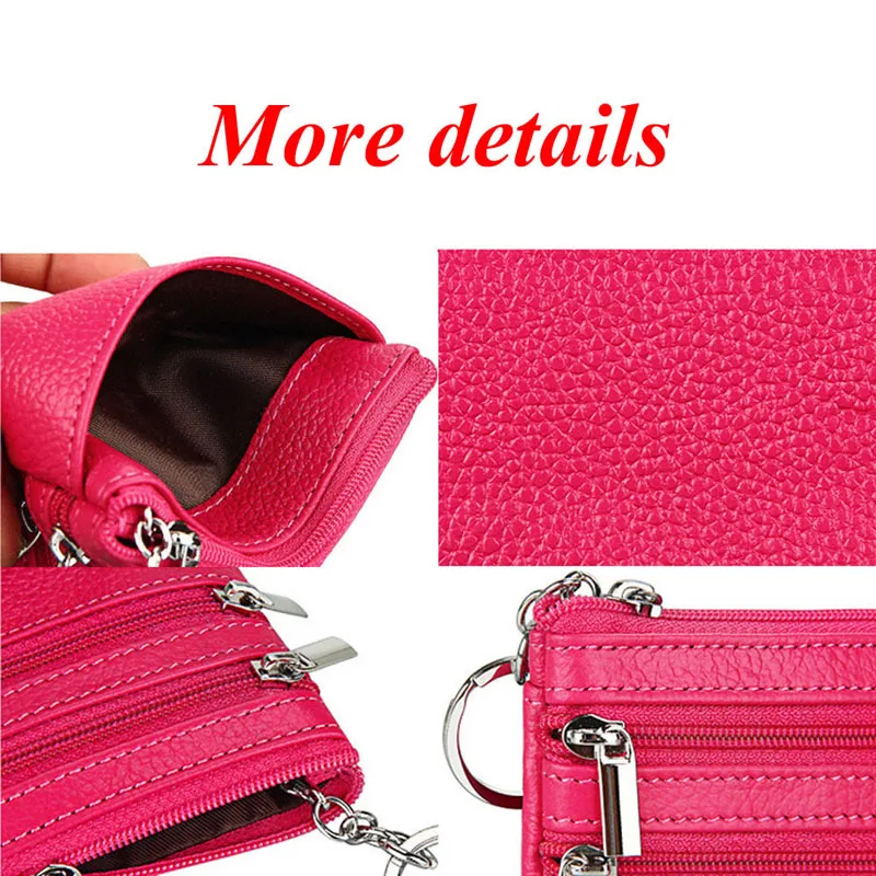 

Fashion Leather Women Wallet Clutch One/Two Zip Female Short Small Coin Purse Brand New Design Soft Mini Card Cash Holder