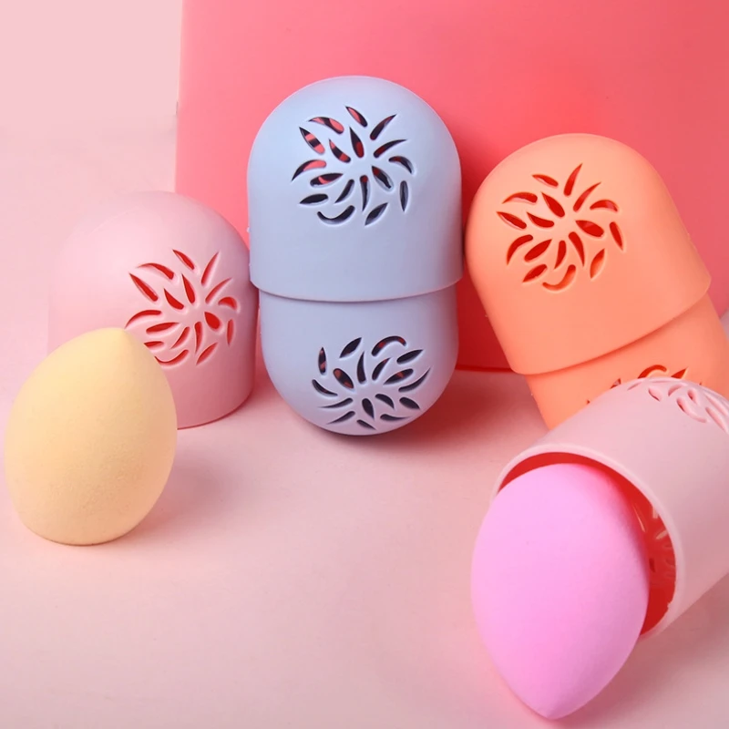 

3 шт. аксессуары для макияжа, силиконовая коробка для хранения косметических губки, держатель для сушки пудры, защита от плесени, чехол для к...