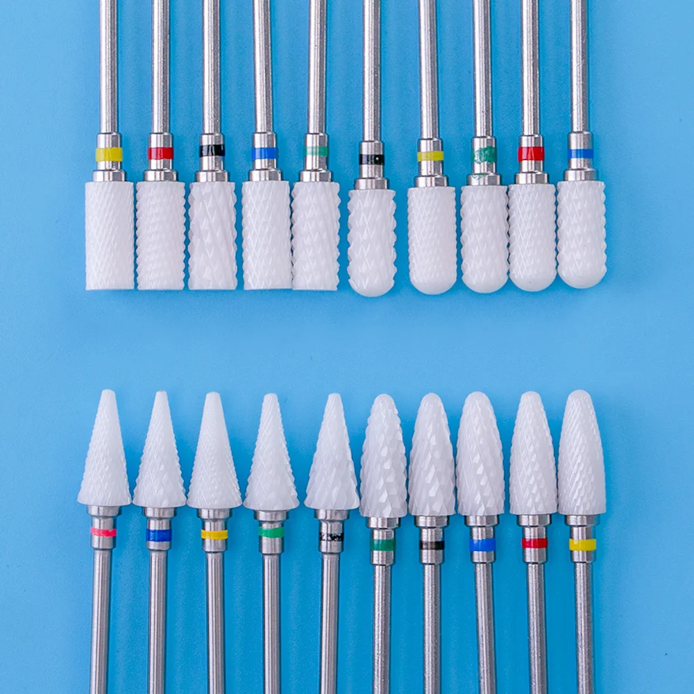 Цилиндрическая керамическая маникюрная фреза 2 35 мм вращающиеся фрезы