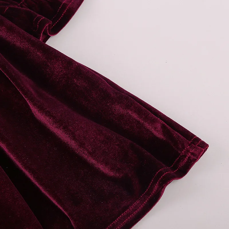 Платье принцессы для девочек золото бархат 2021 осеннее платье детей и подростков