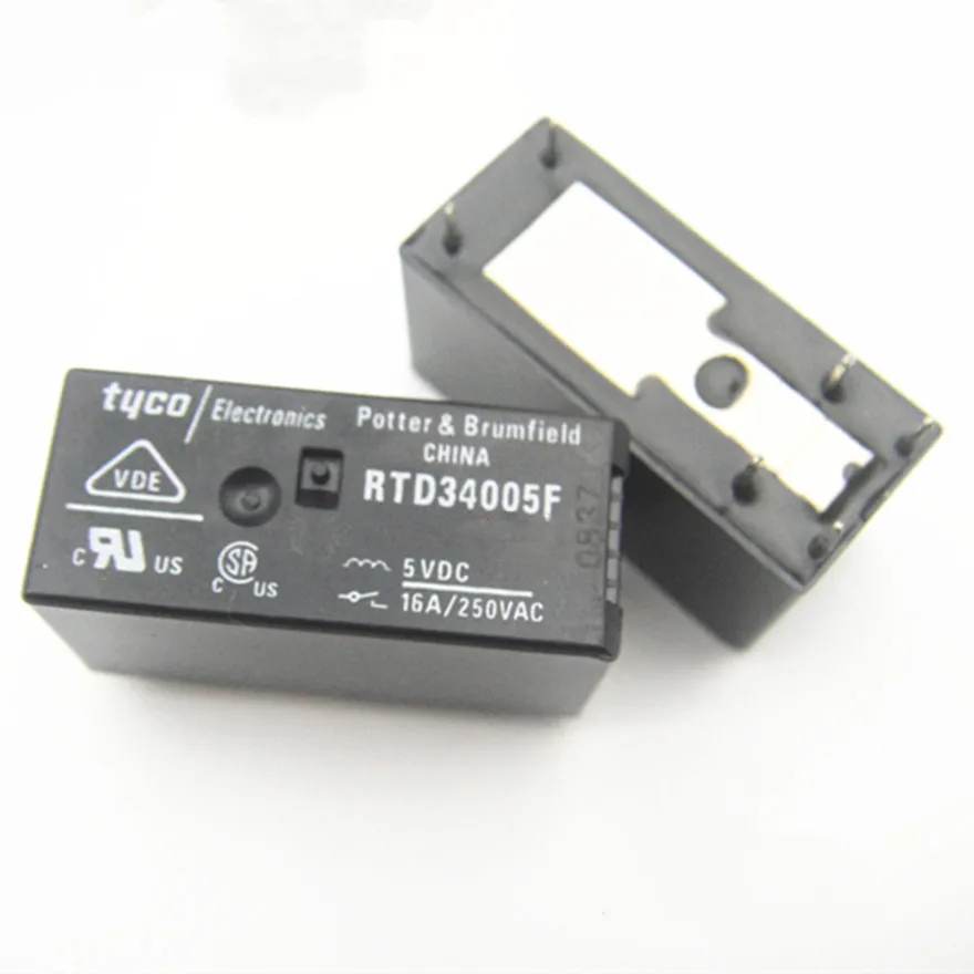 

5 шт./лот 100% оригинальное новое реле RTD34005F RTD34012 RTD34024 5В 12В 24В 16А 6PIN