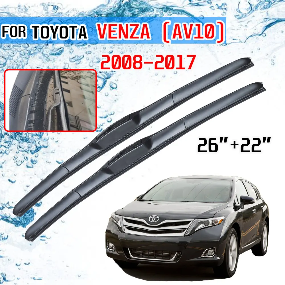 Щетки стеклоочистителей для Toyota Venza 2008 ~ 2017 AV10 аксессуары лобового стекла
