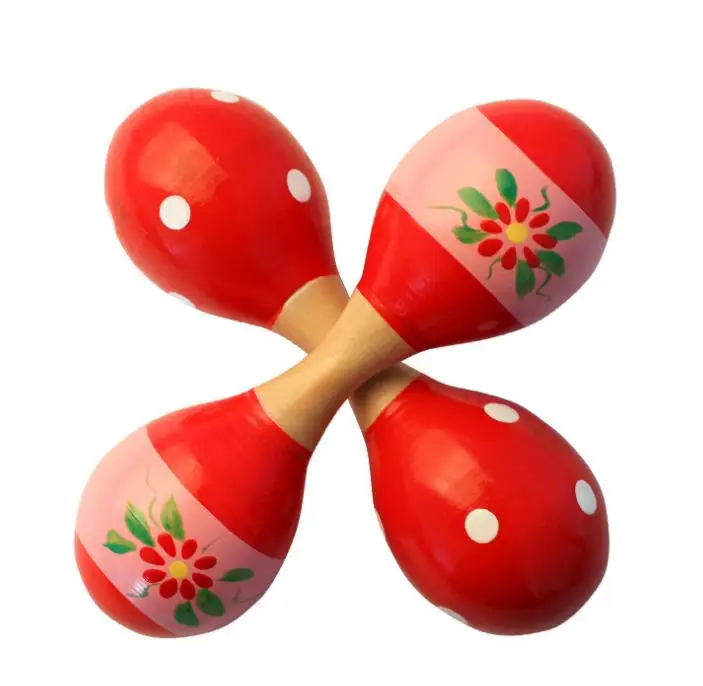 Музыкальные инструменты миниатюрный деревянный шар детские игрушки Ударные