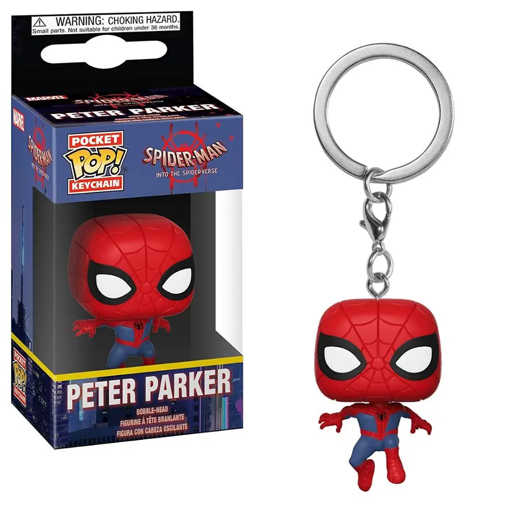 Peter Parker FUNKO POP Frozen Harri Potter серия Q версия брелки Гермиона Грейнджер Лорд Волдеморт Северус Снейп Добби с коробкой - Цвет: Peter Parker