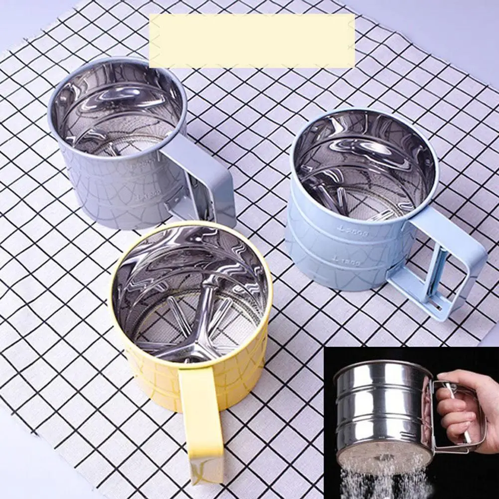 Мукомольное сито из нержавеющей стали для выпечки кухонный гаджет случайный