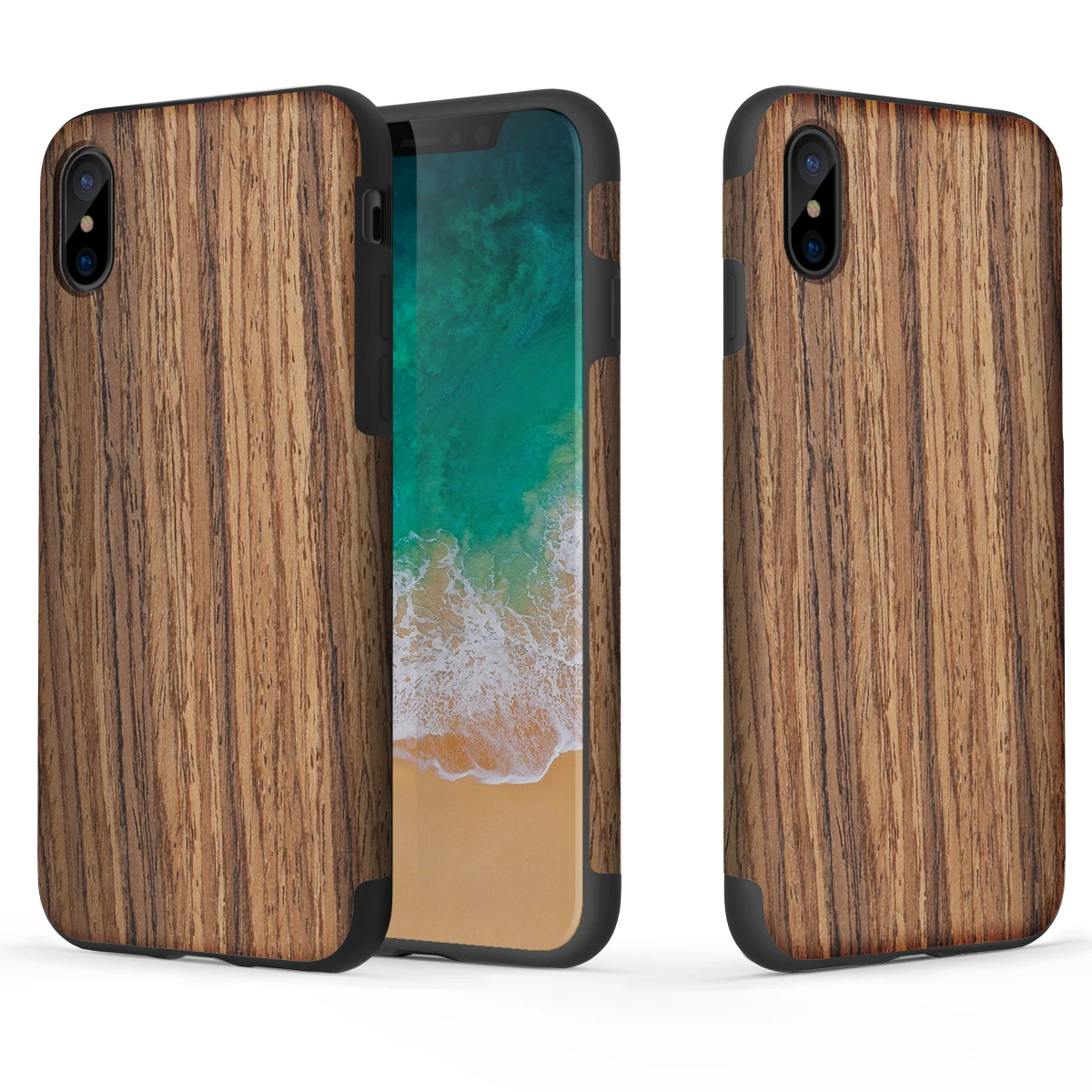 Чехол Rock для iPhone XS Max чехол под дерево+ ТПУ защитный чехол на заднюю панель для iPhone XR чехол Прямая поставка