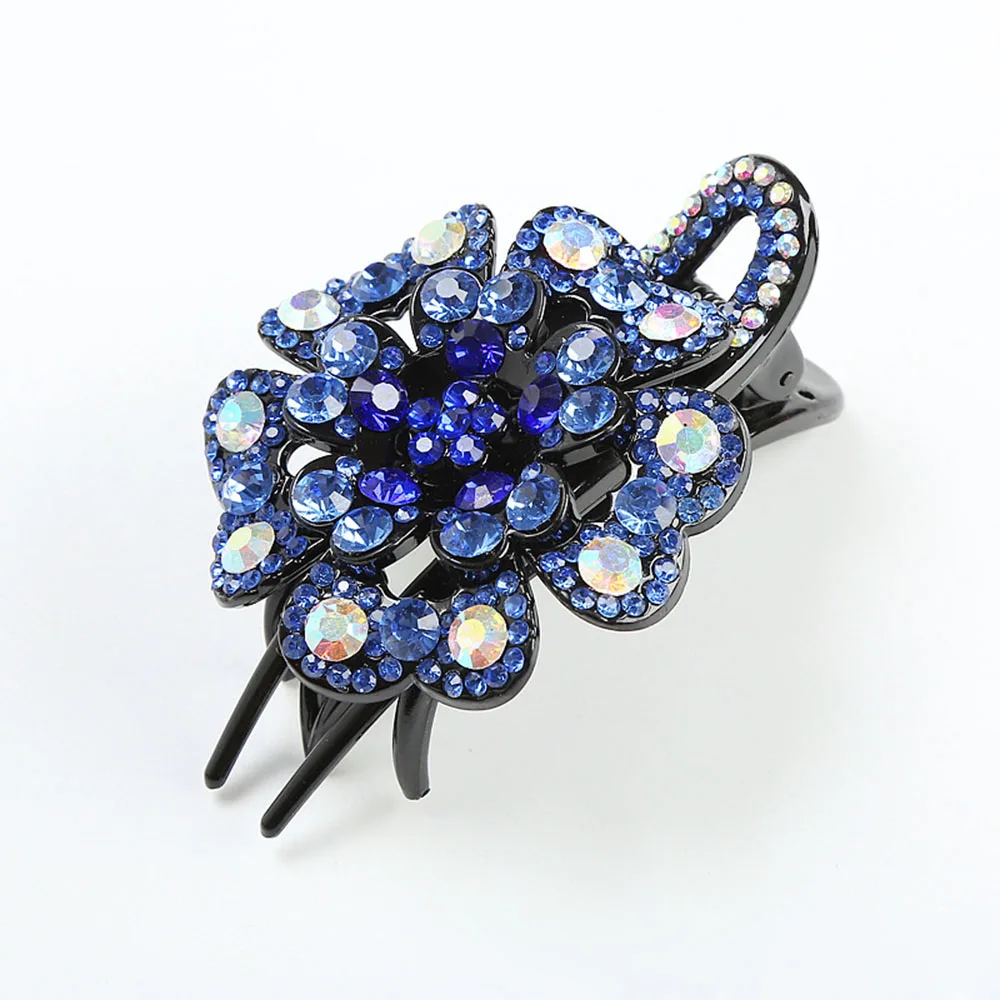 Женские Модные хрустальные стразы заколки для волос разные цвета зажимы