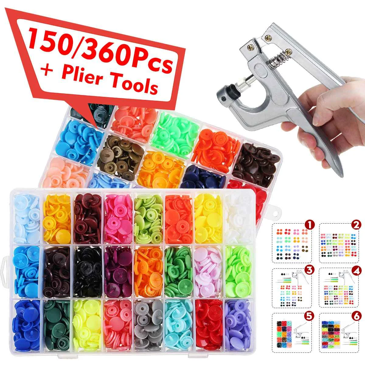 

150 шт/360 шт T5 12 мм пластиковые смолы защелки кнопки крепежные плоскогубцы пресс шпилька Ткань Кнопка пресс машина швейные инструменты