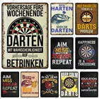 Металлический постер Bullseye в виде игры дротики, металлическая Настенная картина с железной пластиной, для бара, клуба, кафе, казино, игровой комнаты, домашний декор