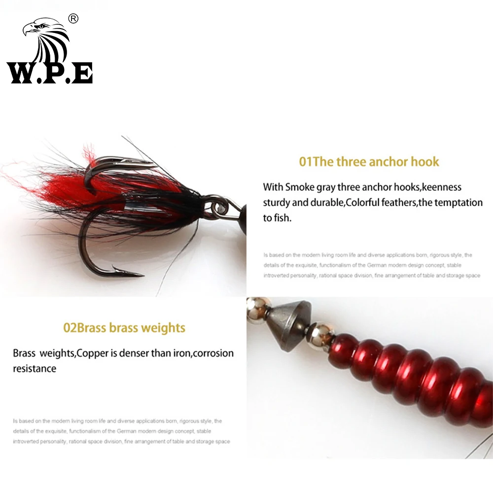 W.P.E KOMODO 1 шт. блесна-Спиннер 8 5 г латунная металлическая рыболовная приманка в виде