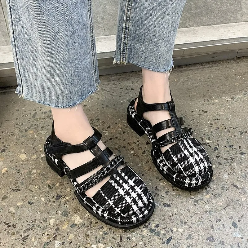 Женские сандалии на плоской подошве босоножки в европейском и американском