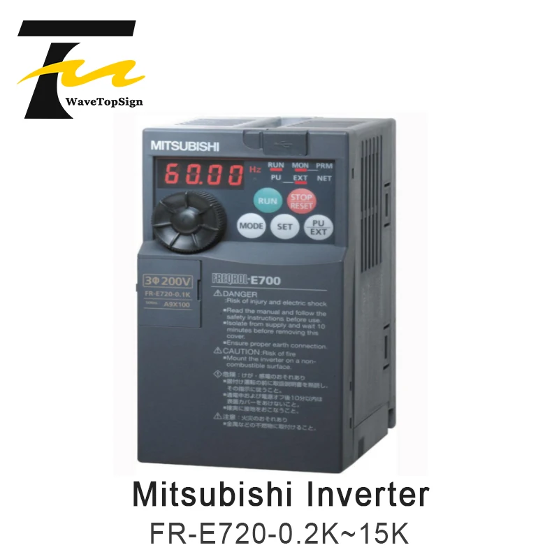 Mitsubishi инвертор FR E720 0.2K 0 4 K 75 1 5 3 7 11K 15K фазы 220V 3.7KW|Двигатель переменного тока AC| |