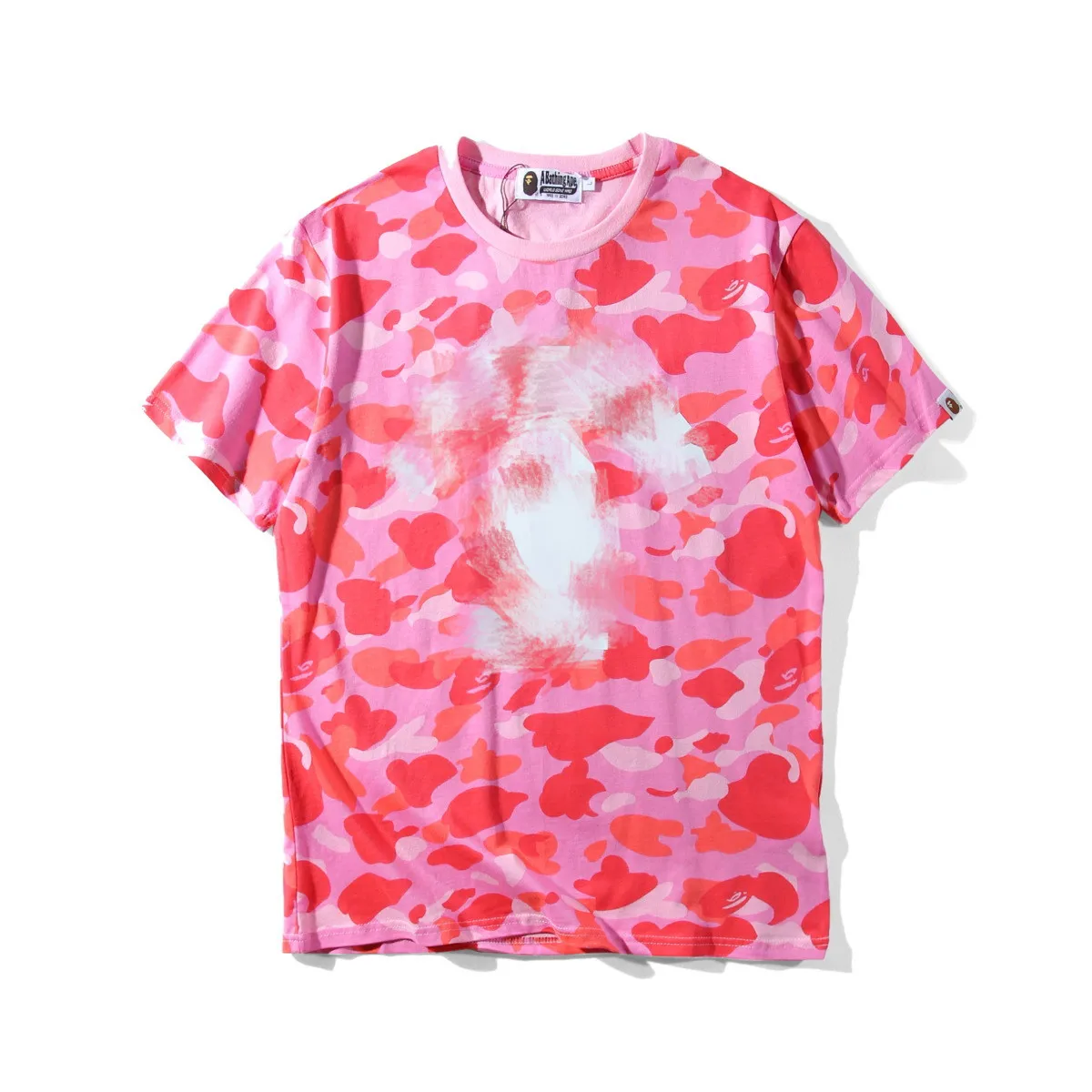 

Bape Summer Camouflage Printed Short-sleeved T-shirt Streetwear Mens Clothing