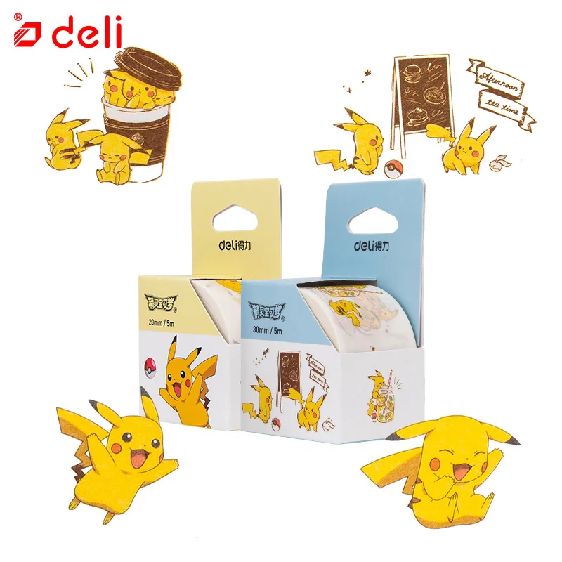 Deli васи лента Пикачу милые животные цифровой шаблон Скрапбукинг Бумага декор