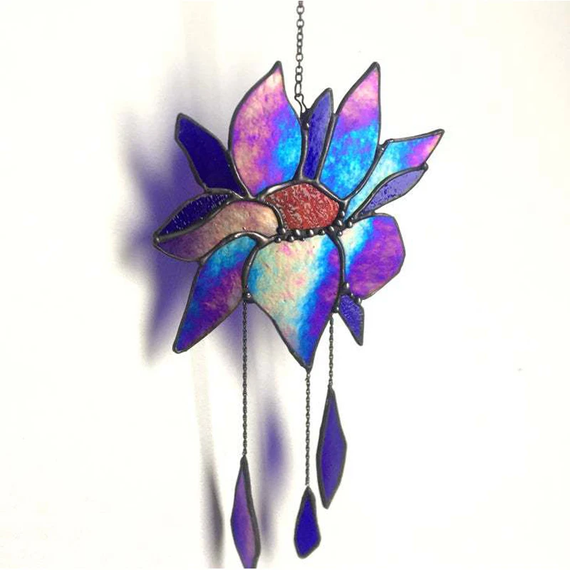 

Plant Home Decorations Dynamic Rotating Wind Chimes Anemone Wind Chimes Color Acrylic Wind Rotating Wind Chimes For Home Decor