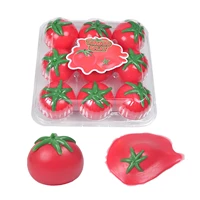 9pcs tomato fidget toy interesting decompression unbreakable sticky tomato squeeze toy fun stress reliever toy for kids