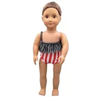 Кукольная одежда для 18 дюймов 43-45 см, американская кукла и кукла для новорожденных, аксессуары, Модный Купальник, платье, гидрокостюм