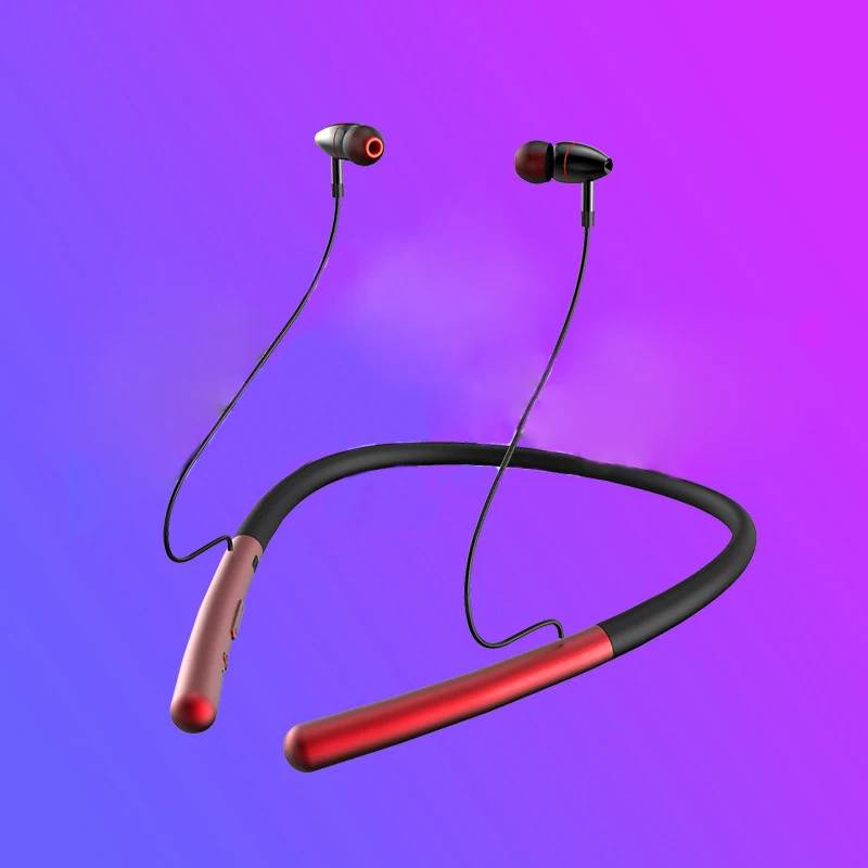 

FOOVDO Wireless Earphones V5.0 Sports Earbud Neckband Stereo Bluetooth Earphone Headset with Mic for Xiaomi All Phone