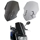 Ветровое стекло из АБС-пластика, двойные Пузырьковые ветровые дефлекторы с кронштейном для Yamaha MT-07 MT07 FZ07 2018 2019 2020