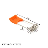 fumao 6pcslot free shipping wholesale 40 55mm length spring holder down light with orange plastic cover