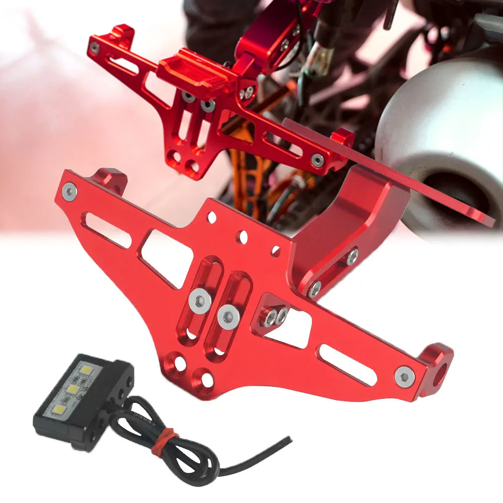 

Мотоцикл Регулируемый угол номерной знак рамка держатель кронштейн для поездок на мотоцикле DUCATI M400 M900 Монстр M900 M1100S GT1000 MTS1100