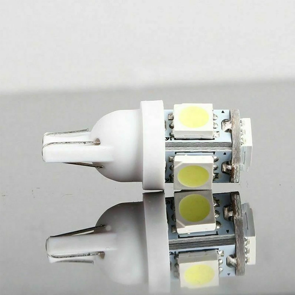 Автомобильные белые светодиодные лампы T10 5050 5smd с клиновидным цоколем 15 шт. W5W 194 168
