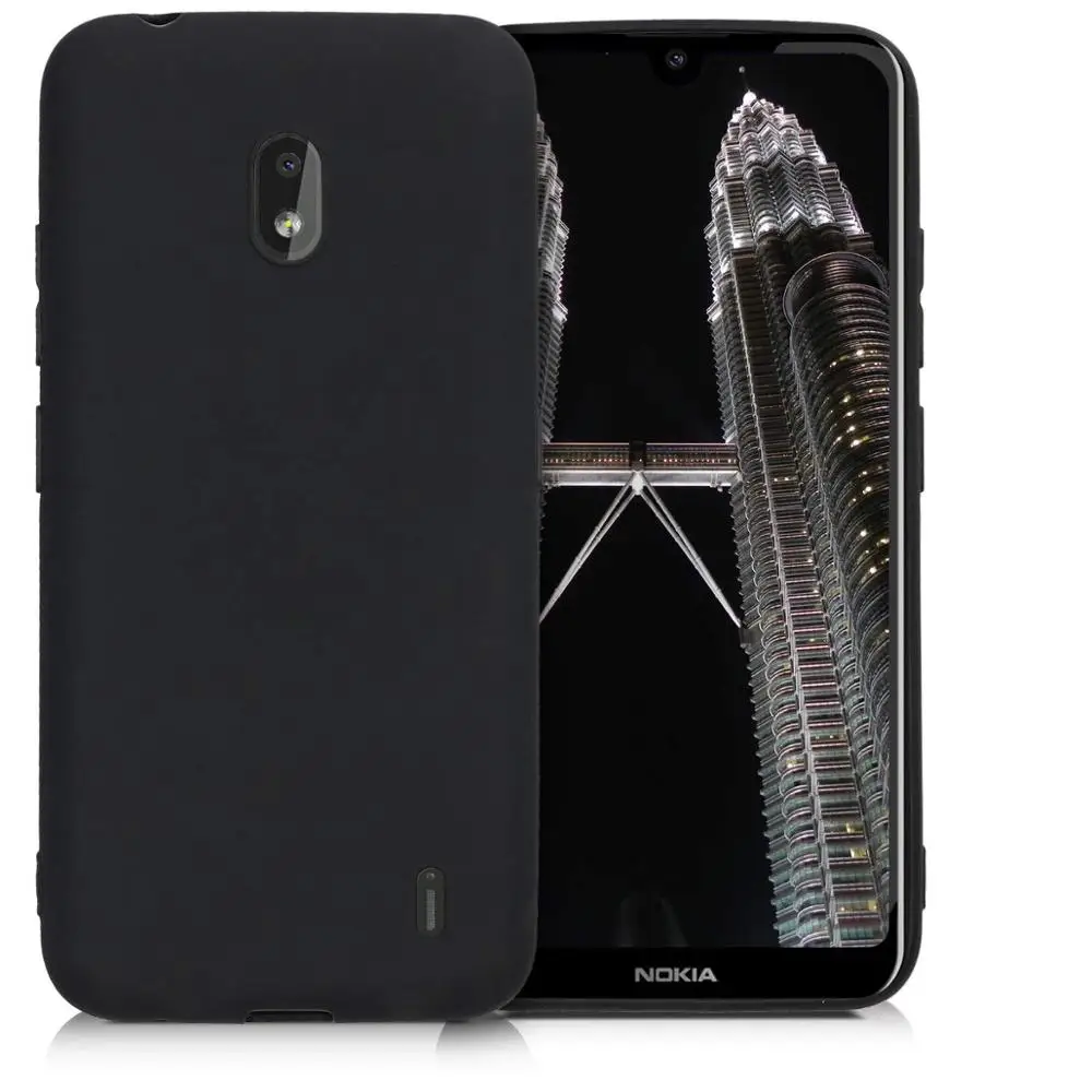 Чехол для Nokia 2 черный матовый ударопрочный чехол из мягкого ТПУ 2019 TA 1188 1191 1179