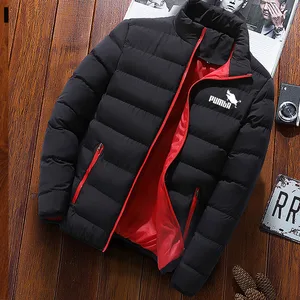 Men's cotton jacket Baseball Jacket windbreaker zipper windbreaker lining Plush jacket men's coat men's clothing 10 item image