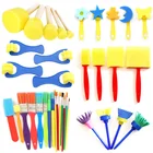 Детские развивающие игрушки, товары для рисования, роликовая кисть, кисть для рисования, губка, кисть для самостоятельного наращивания пены, искусственная кисть