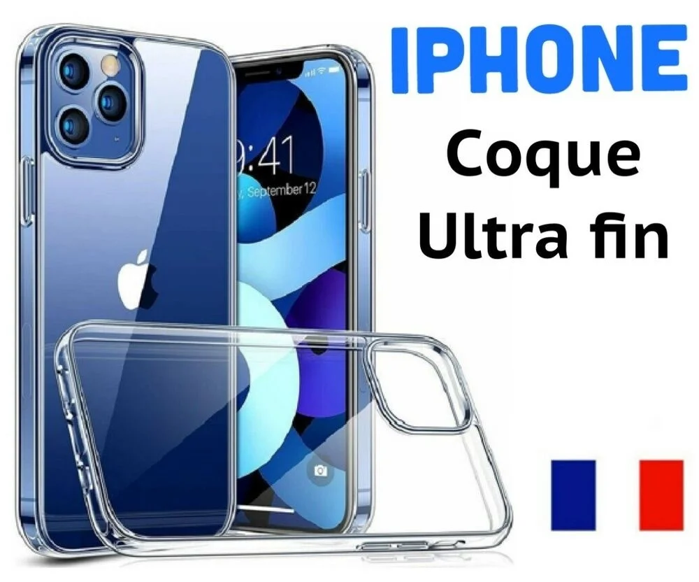 

Coque For iphone 12 11 Pro Max MINI SE 2020 XR X XS MAX 6 7 8 en SILICONE Ultra fin