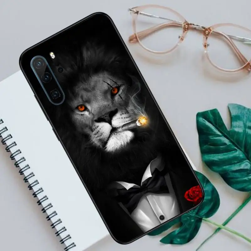 

lion art animal cool Phone Case For Huawei P40 P20 P30 lite Pro P Smart 2019 Mate 40 20 10 Lite Pro Nova 5t
