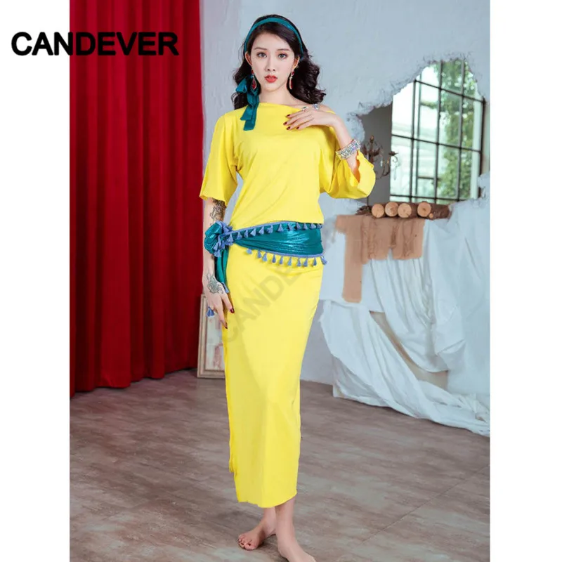 Женский тренировочный костюм для танца живота Baladi набор костюма тренировок