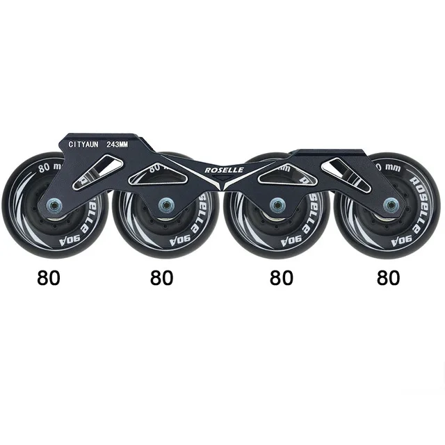80-80 frame wheels JK розл 231 243 мм роликовые коньки кресло-качалка рамка для скольжение слалом роликовые коньки база 150 165 180 расстояние установки рамка DJ19 - Цвет: 80-80 frame wheels