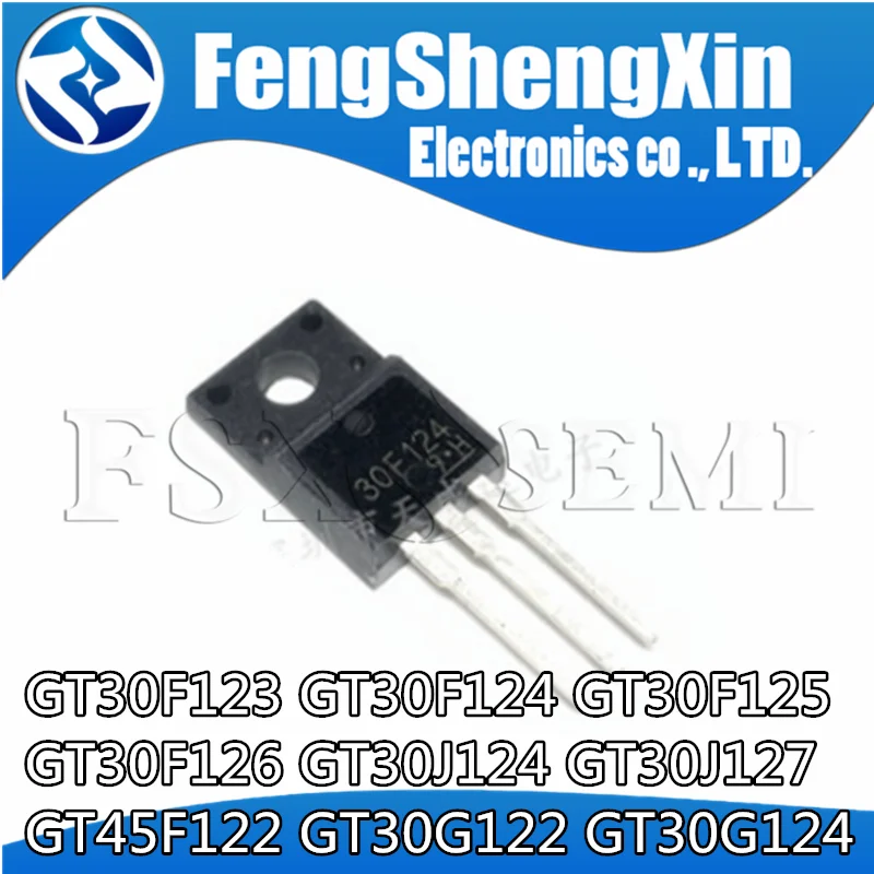 10PCS GT30F124 TO-220F 30F124 GT30F123 30F123 GT30F125 GT30F126 GT30J124 30J124 GT30J127 30J127 GT45F122 GT30G124 GT30G122 IGBT - купить по