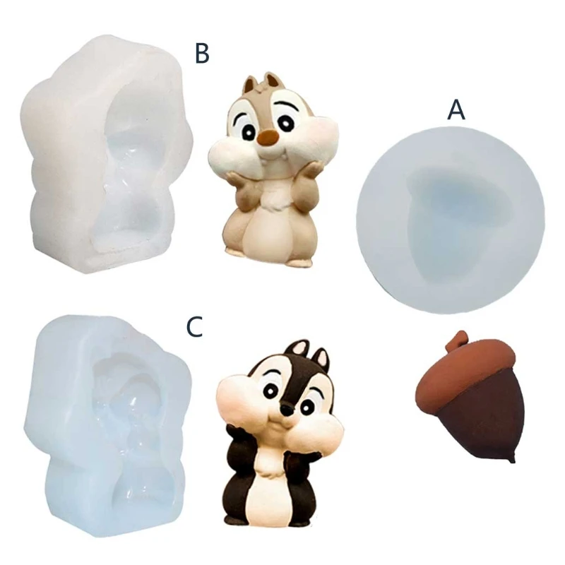 

Small Chinchilla Silicone Mold Keychain Resin Epoxy Craft Polymer Clay Craft DIY Ornament Jewelry Candles Making Tool