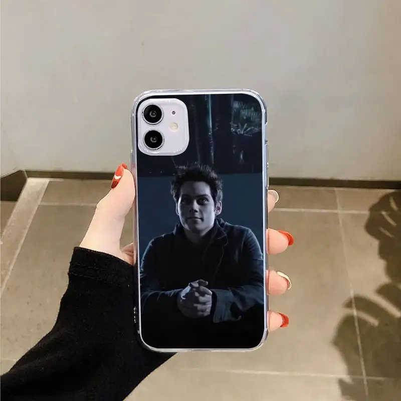 

Dylan O'Brien teen wolf TV series Phone Case Transparent for iPhone 6 7 8 11 12 s mini pro X XS XR MAX Plus
