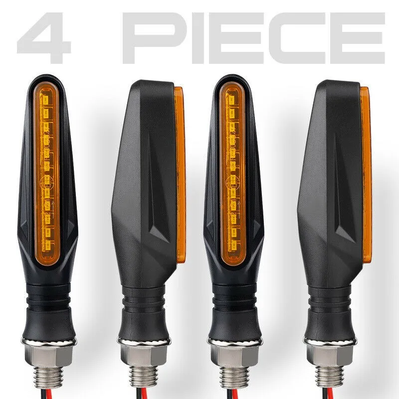 

LED Indicator Light Lights Motorcycle Waterproof Amber Blinker Flowing