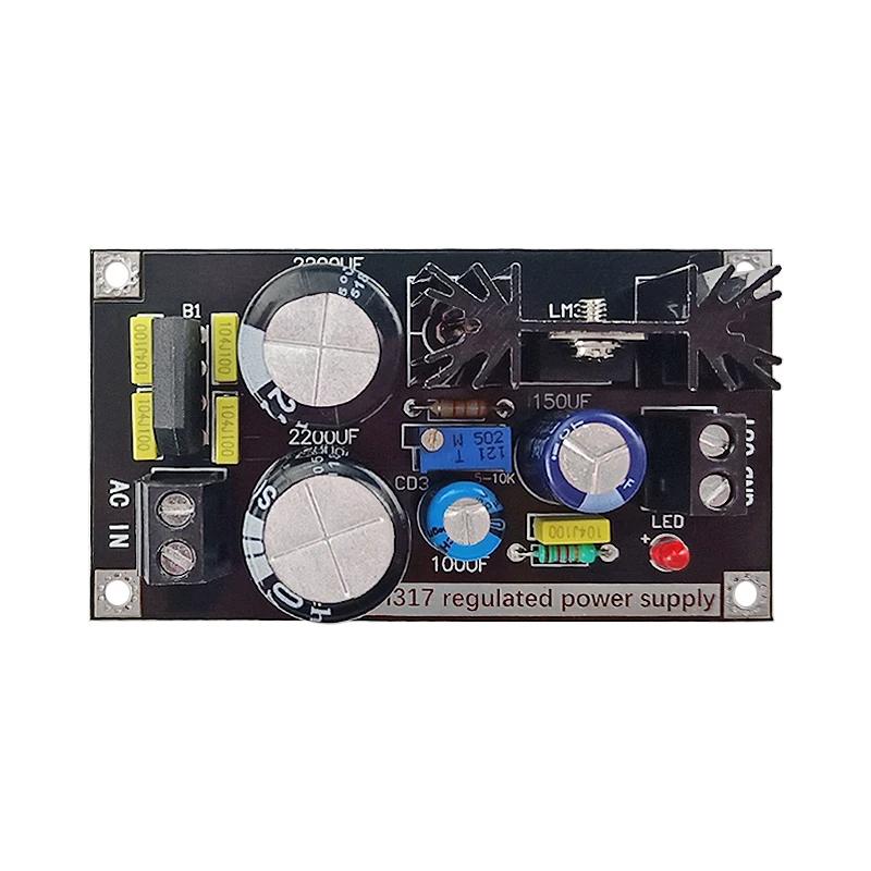 Ghxamp LM317 регулируемый регулятор блока питания линейный с выпрямительным