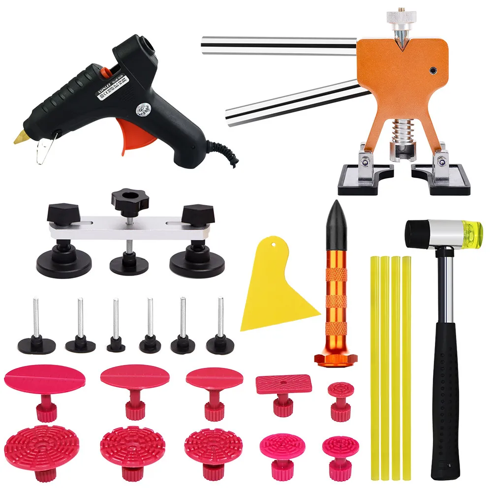 Наборы для удаления вмятин на автомобиле автомобильные инструменты ремонта без покраски комплект