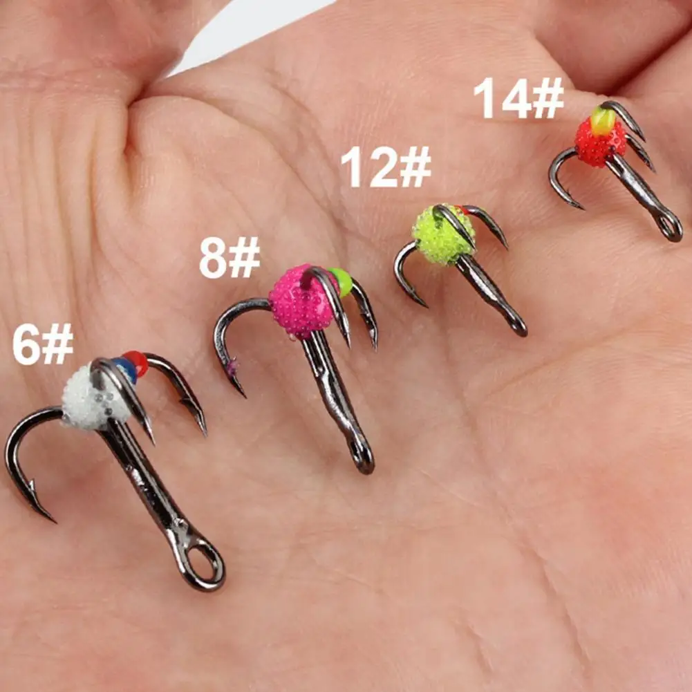 

5 Pcs Treble Hook Luminous Strong Construction Carbon Steel Treble Fish Hook for Fishing Lovers Lure Triple Hook Fishing Hooks