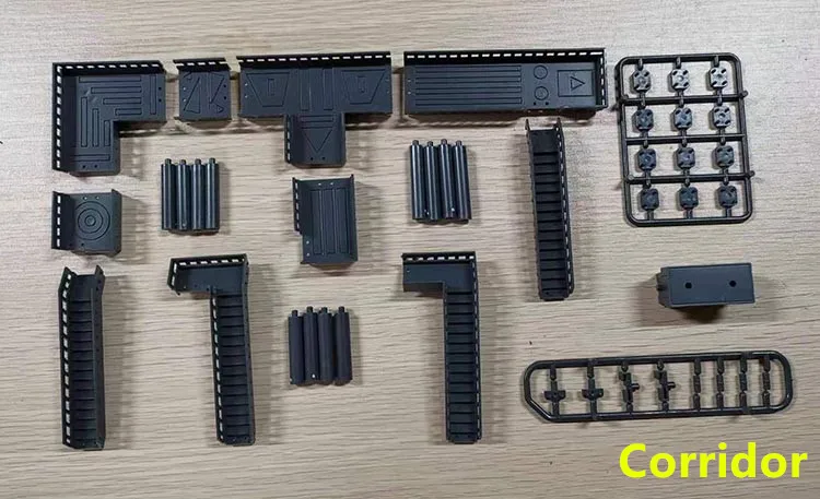 Corridor CG Универсальный ангар гараж фронтальная база сцены для Bandai Gundam комбинация DC010 - Цвет: Corridor