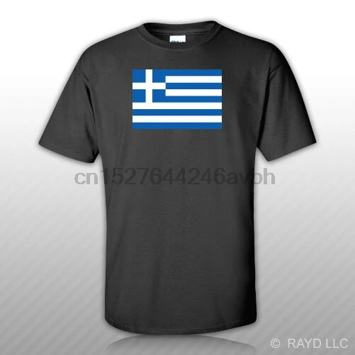 

Greek Flag T-Shirt Tee Shirt Free Sticker Greece