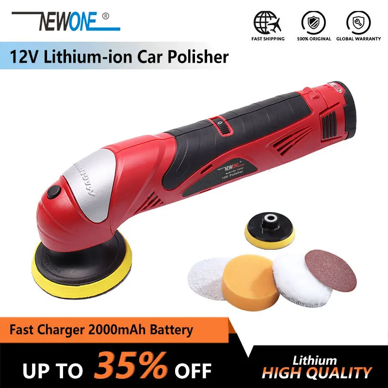 NEWONE 12V литий-ионный Электрический электроинструмент для автомобиля/полировщик обуви Полировка воска/Очистка/сверкающая машина портативная переменная скорость