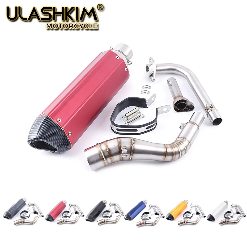 

Выхлопной глушитель для мотоцикла, модифицированный передний средний звеньевой трубопровод, полная система без шнуровки для YAMAHA NMAX155 NMAX 155, ...